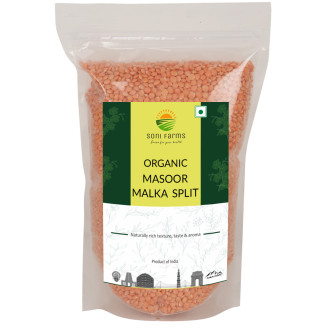 Organic Masoor Malka Split | 1 Kg