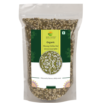 Organic Moong Chilka Dal (Green Gram Split) |  500 gm