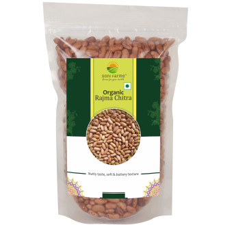 Organic Rajma Chitra (Kidney Beans)  -  900 gm