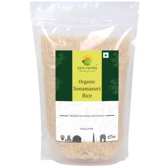 Organic SonaMasuri Rice -  1 Kg