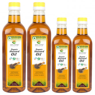 Organic Cold Pressed Mustard Oil (Sarson ka Tel) | 4 Ltr