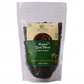Organic Black Pepper Whole (Kali Mirch) - 200 gm